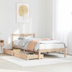 vidaXL tömör fenyőfa ágykeret matrac nélkül 90 x 190 cm (3301622)