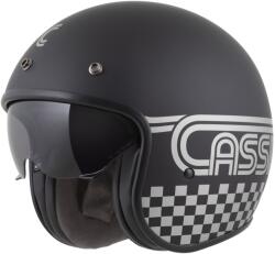 Cassida Oxygen 2.0 Rondo nyitott motoros bukósisak matt fekete-ezüst