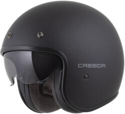 Cassida Oxygen 2.0 Solid nyitott motoros bukósisak matt fekete-sötétszürke