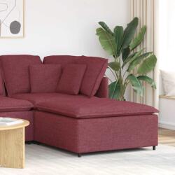 vidaXL borvörös moduláris kanapé lábzsámoly modul 100x100x48 cm (4104480)