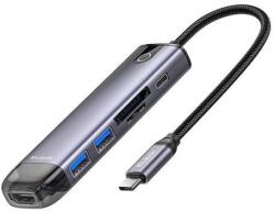 Mcdodo HU-7420 6-in-1 USB-C Hub (USB-C, USB3.0*2, SD, TF, HDMI) (HU-7740) - wincity
