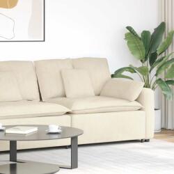 vidaXL krém moduláris kanapé karfás végmodul párnákkal 100 cm (4104409)