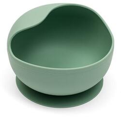 New Baby Bol din silicon New Baby Baby cu ventuză verde (56989) Set pentru masa bebelusi