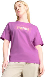 PUMA Póló Puma Graphics Stacked No. 1 Logo Relaxed Tee, Lila, Nők XS lila