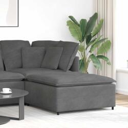 vidaXL sötétszürke moduláris kanapé lábzsámoly modul 100x100x48 cm (4104498)