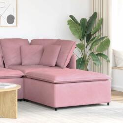 vidaXL rózsaszín moduláris kanapé lábzsámoly modul 100x100x48 cm (4104492) - vidaxl