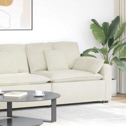 vidaXL krém moduláris kanapé karfás végmodul párnákkal 100 cm (4104406)