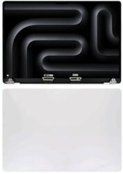 NBA001LCD10112002766229073 Apple Macbook Pro 14" M3 (2023) OEM LCD kijelző, zsanér, Ezüst keret, hátlap, kábel (NBA001LCD10112002766229073)
