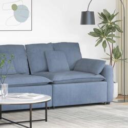 vidaXL kék moduláris kanapé karfás végmodul párnákkal 100 cm (4104410)
