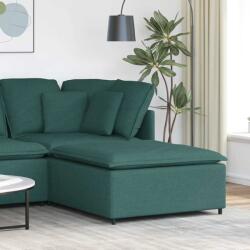 vidaXL sötétzöld moduláris kanapé lábzsámoly modul 100x100x48 cm (4104481)