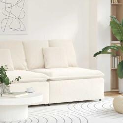 vidaXL krém moduláris kanapé középső modul párnákkal 100 cm (4104445) - vidaxl