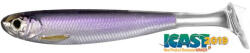 LIVETARGET Slow-roll Shiner Paddle Tail Silver/purple 100 Mm (e-lt202007)