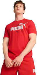 PUMA Póló Puma Ess Logo Lab Summer Tee, Piros, Férfiak M vörös