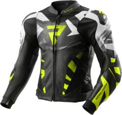 Rebelhorn Geacă moto din piele Rebelhorn Inferno negru-galben fluo (PBRB-INFERNO-LJ29)