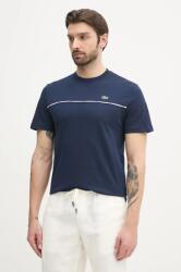 Lacoste pamut póló sötétkék, férfi, sima, TH9842 - sötétkék XL
