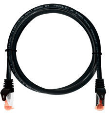 NIKOMAX Patch kábel S/FTP CAT6a LSOH, Essential Series, 2m, fekete (NMC-PC4SA55B-ES-020-C-BK) - bbmarket