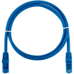 NIKOMAX Patch kábel UTP, CAT6, LSZH, Essential Series, 10m, kék (NMC-PC4UE55B-ES-100-C-BL)