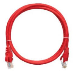 NIKOMAX Patch kábel S/FTP CAT6a, PVC, 1m, piros (NMC-PC4SA55B-010-RD) - bbmarket