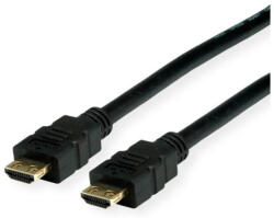 Valueline kábel HDMI 2.0 HDMI - HDMI 4K@60Hz High Speed + Ethernet, M/M, erősített dugós, 2m, fekete (11.99.5692-30) - bbmarket