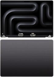 NBA001LCD10112002766229069 Apple Macbook Pro 14" M3 (2023) OEM LCD kijelző, zsanér, Szürke keret, hátlap, kábel (NBA001LCD10112002766229069)