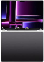  NBA001LCD10112002766229074 Apple Macbook Pro 16" M3 (2023) A2991 OEM LCD kijelző, zsanér, Fekete keret, hátlap, kábel (NBA001LCD10112002766229074)