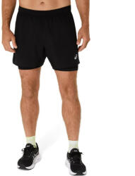 ASICS Core 2-N-1 5 inch Short férfi futó rövidnadrág L (2011D218-001-L)