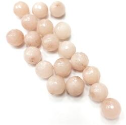  Gyöngy alkatrész- gyöngy ásvány jellegű 10mm púder min. 15db/csomag