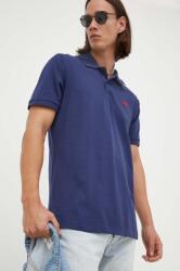 Levi's poló sötétkék, férfi, sima - sötétkék M - answear - 24 990 Ft