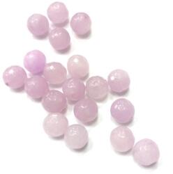  Gyöngy alkatrész- gyöngy ásvány jellegű 10mm halvány lila min. 15db/csomag