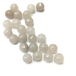  Gyöngy alkatrész- gyöngy ásvány jellegű 8mm világos szürke min. 20db/csomag