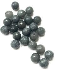  Gyöngy alkatrész- gyöngy ásvány jellegű 8mm szürke min. 20db/csomag