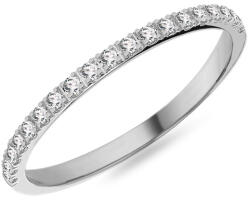 Női jegygyűrű moissanittal 1, 4 mm, fehérarany IZKR002A-F-MS