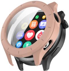 PC FULL COVER Capac din plastic cu sticlă pentru Xiaomi Watch S4 roz