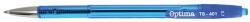 Optima Golyóstoll OPTIMA nyomógombos TB 401 0, 7 mm kék (10991) - vectraline