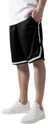 Urban Classics Stripes Mesh Shorts blkblkwht