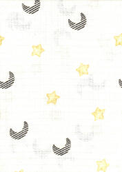 Mintás textil pelenka 1db-os - hold és csillagok - babastar