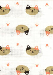  Mintás textil pelenka 1db-os - cica