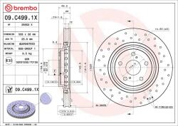 BREMBO féktárcsa BREMBO 09. C499.1X (09.C499.1X)
