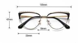 Ochelari Vintage Rama de Ochelari Ochelari Vintage Betsy black/gold UVprotection (2436 WH9036 C1)