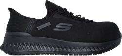 Skechers Slip-ins Work: Tilido - Ombray S1 PL SR ESD Női védőcipő Fekete (108152EC)