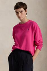 Ralph Lauren pamut melegítőfelső rózsaszín, női, sima, 211935582 - rózsaszín XL