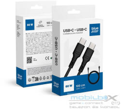 Blue Star cable 3A 60W Type C to Type C DC-001CC3.0 1 m black