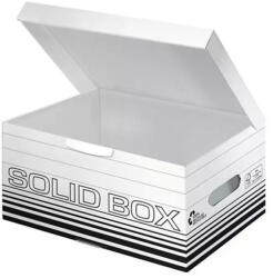 Leitz Archiváló doboz S méret, felfelé nyíló tetővel Leitz Solid Box fehér (40919) - irodaszerpiac