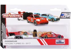Majorette Porsche Taycan Turbo S kisautó + 917 utánfutó (212053112)