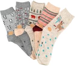  Női normál szárú zokni pamut 5 pár (WP2079)