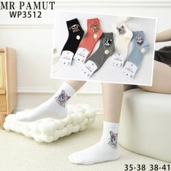  MrPamut Női pamut kutya mintás zokni 5pár (MP3512)
