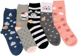  Női pamut zokni 5 pár (WP2068)