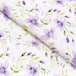 Goldea teflon szövet terítőknek - ibolya virágok 160 cm