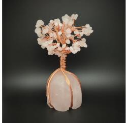 R. M. ékszer Ásványfa réz Rózsakvarc 15cm (017547)