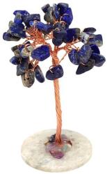 R. M. ékszer Ásványfa réz Szodalit jáde lapon 8cm (017583)